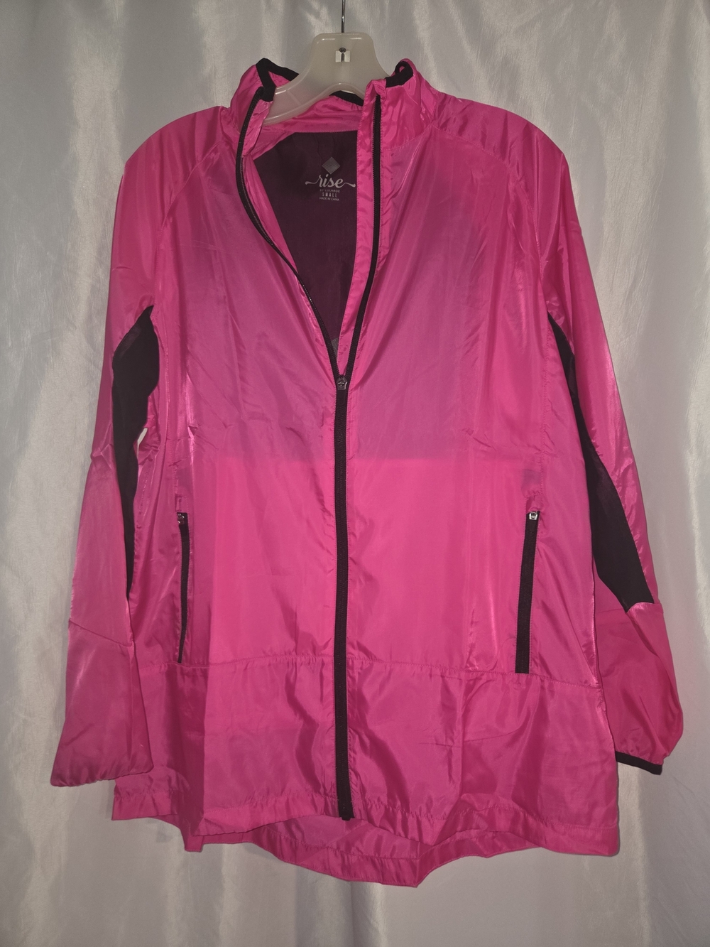 Rise Women's Overaized Hot Pink Lightweight Jacket